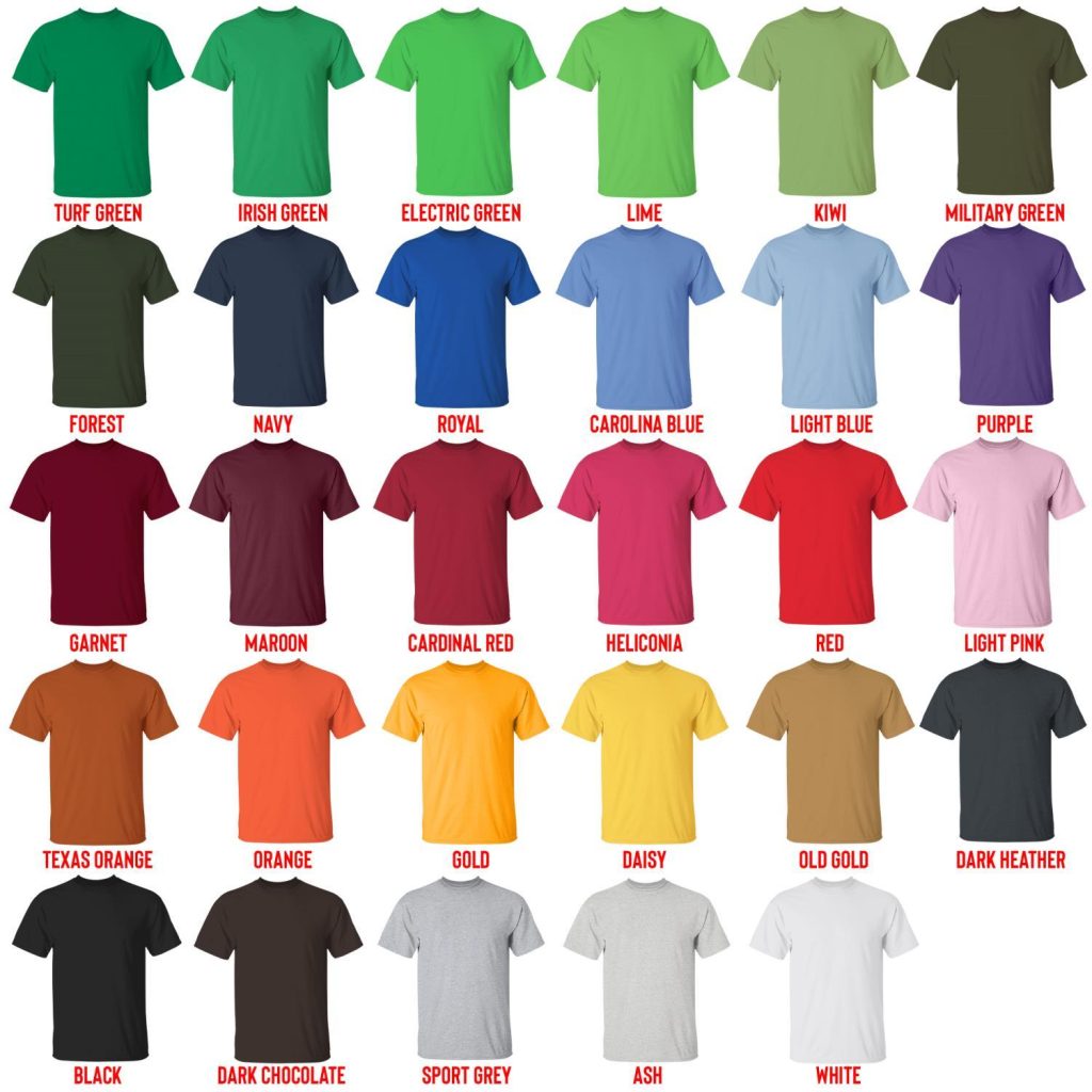 t shirt color chart - Lainey Wilson Shop