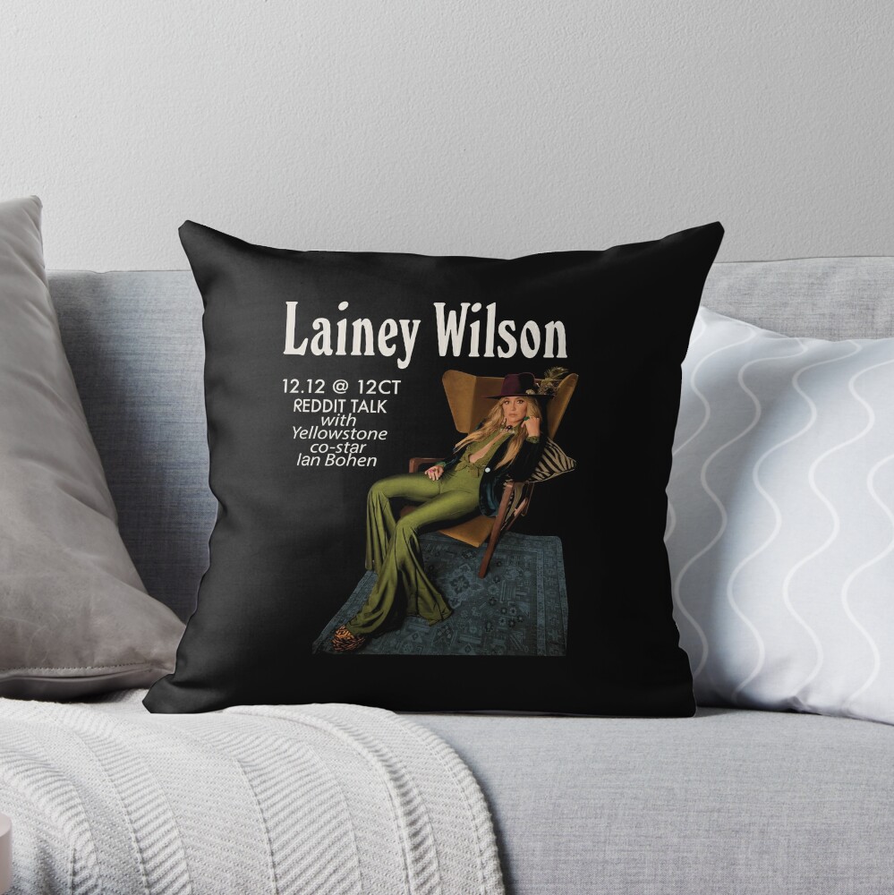 Lainey Wilson Woman Girl Throw Pillow